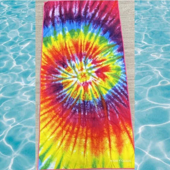 NEW Tie Dye Sand-free Microfiber Beach Towel - Picture 7 of 7